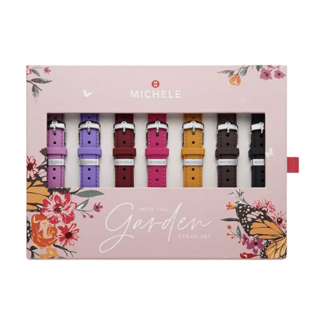 Michele 18mm Silicone Interchangeable Strap Gift Set, Set of 7